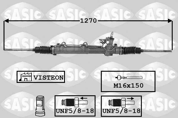 Sasic 7006064 - Рулевой механизм, рейка avtokuzovplus.com.ua