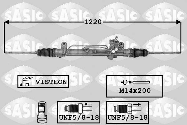 Sasic 7006068 - Рулевой механизм, рейка avtokuzovplus.com.ua