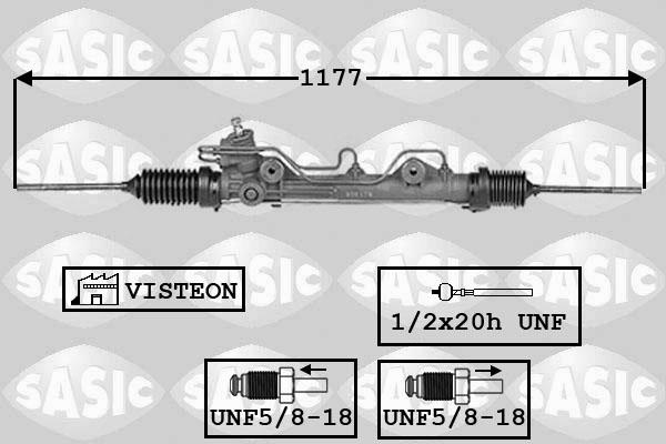 Sasic 7006070 - Рулевой механизм, рейка avtokuzovplus.com.ua