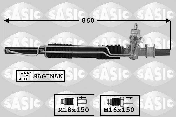 Sasic 7006074 - Рулевой механизм, рейка autodnr.net