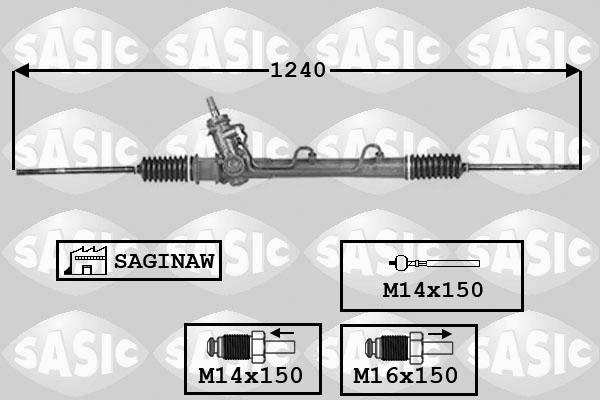 Sasic 7006077 - Рульовий механізм, рейка autocars.com.ua