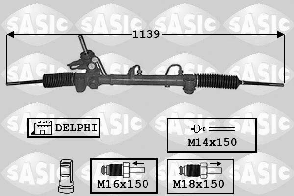 Sasic 7006078 - Рульовий механізм, рейка autocars.com.ua