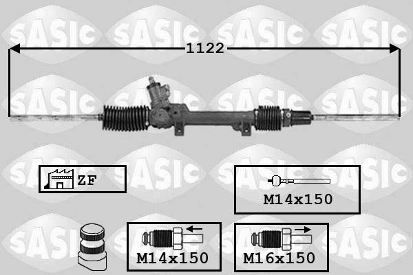 Sasic 7006082 - Рульовий механізм, рейка autocars.com.ua