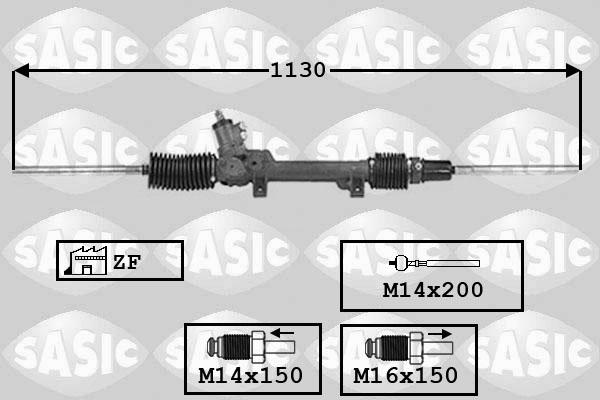 Sasic 7006083 - Рульовий механізм, рейка autocars.com.ua