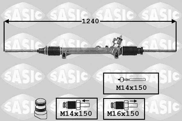 Sasic 7006088 - Рульовий механізм, рейка autocars.com.ua