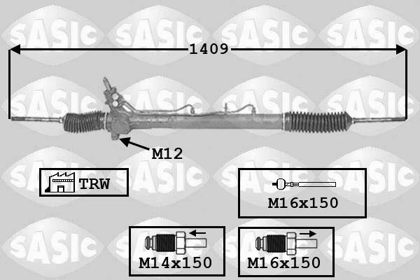 Sasic 7006089 - Рулевой механизм, рейка avtokuzovplus.com.ua