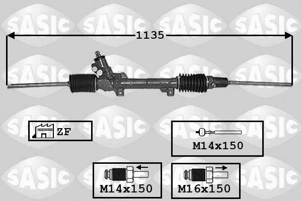 Sasic 7006097 - Рульовий механізм, рейка autocars.com.ua