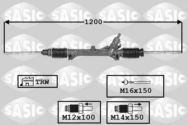 Sasic 7006099 - Рульовий механізм, рейка autocars.com.ua