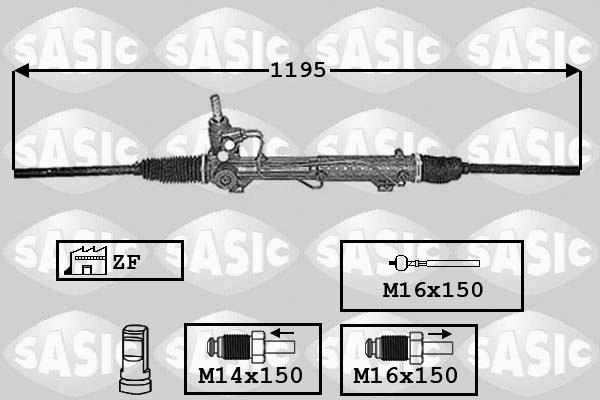 Sasic 7006100 - Рульовий механізм, рейка autocars.com.ua