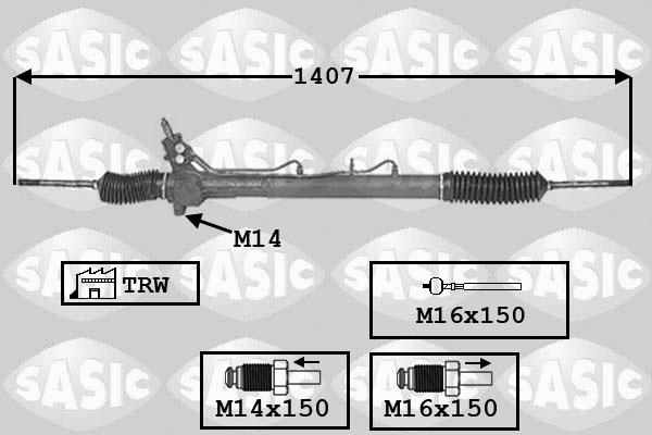 Sasic 7006102 - Рульовий механізм, рейка autocars.com.ua