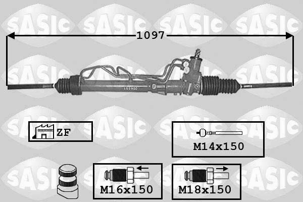 Sasic 7006103 - Рулевой механизм, рейка autodnr.net