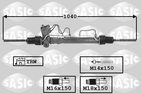 Sasic 7006104 - Рулевой механизм, рейка autodnr.net