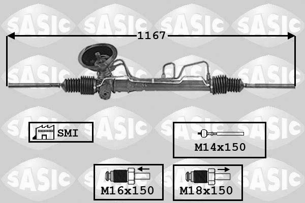 Sasic 7006105 - Рулевой механизм, рейка autodnr.net