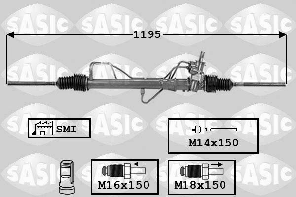 Sasic 7006110 - Рульовий механізм, рейка autocars.com.ua