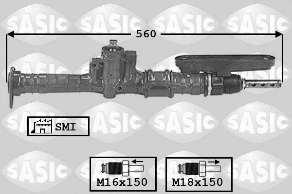 Sasic 7006111 - Рульовий механізм, рейка autocars.com.ua