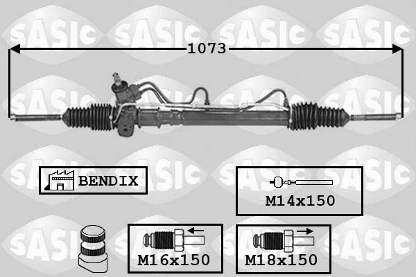 Sasic 7006113 - Рульовий механізм, рейка autocars.com.ua