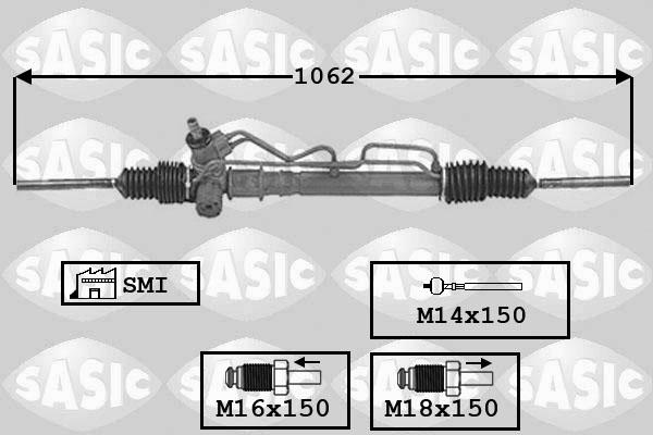 Sasic 7006114 - Рульовий механізм, рейка autocars.com.ua