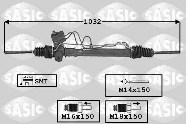 Sasic 7006121 - Рулевой механизм, рейка autodnr.net