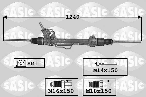 Sasic 7006122 - Рульовий механізм, рейка autocars.com.ua