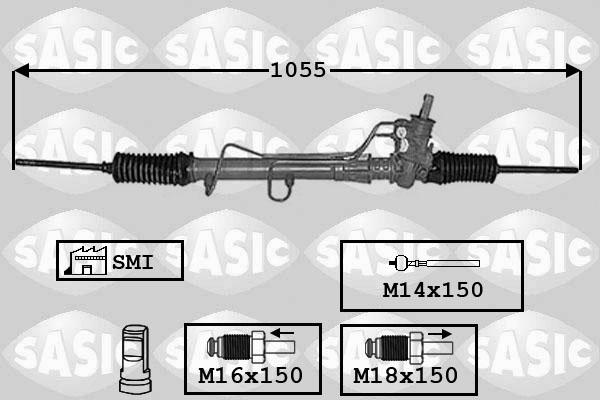 Sasic 7006124 - Рульовий механізм, рейка autocars.com.ua