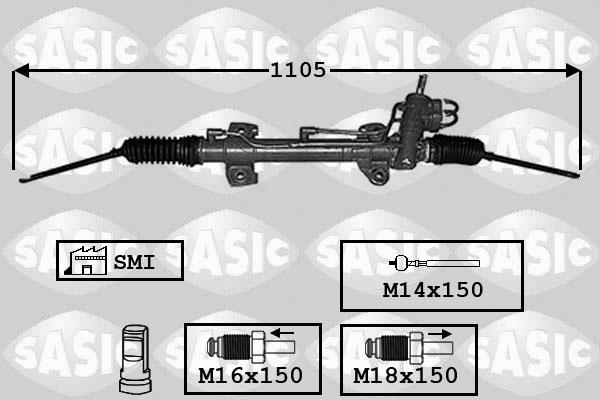 Sasic 7006128 - Рульовий механізм, рейка autocars.com.ua