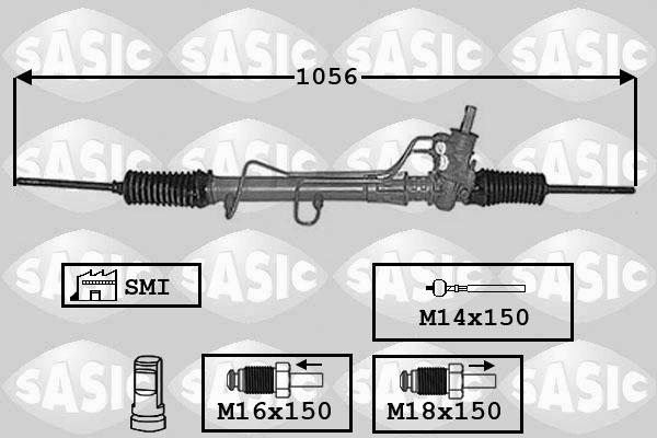 Sasic 7006129 - Рульовий механізм, рейка autocars.com.ua