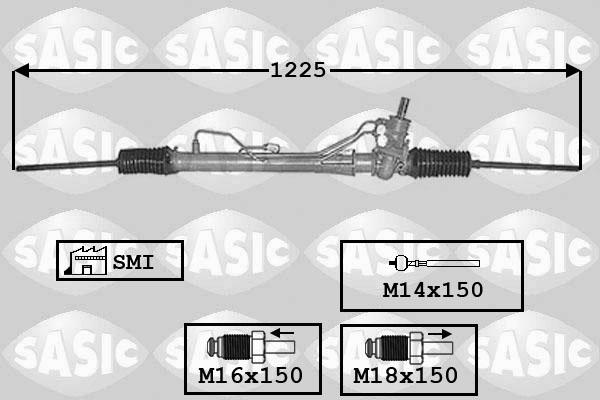 Sasic 7006131 - Рульовий механізм, рейка autocars.com.ua