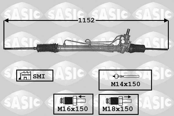 Sasic 7006132 - Рулевой механизм, рейка autodnr.net