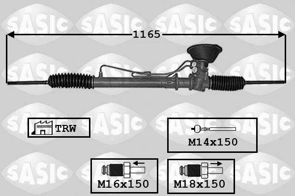 Sasic 7006133 - Рулевой механизм, рейка autodnr.net