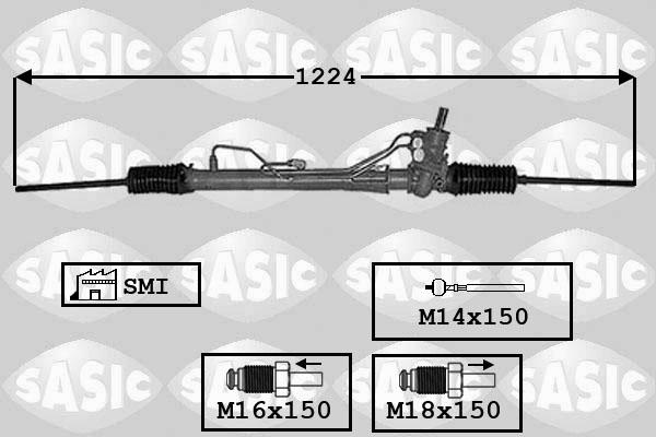 Sasic 7006134 - Рулевой механизм, рейка autodnr.net