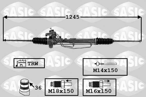Sasic 7006137 - Рулевой механизм, рейка autodnr.net