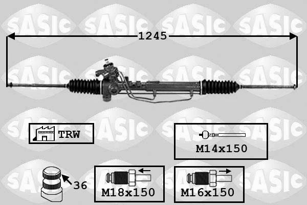 Sasic 7006137 - Рульовий механізм, рейка autocars.com.ua