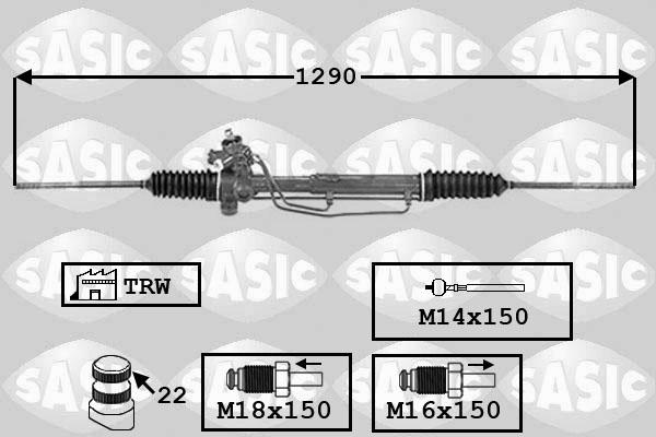 Sasic 7006139 - Рулевой механизм, рейка avtokuzovplus.com.ua