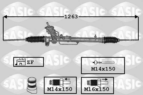Sasic 7006140 - Рулевой механизм, рейка autodnr.net