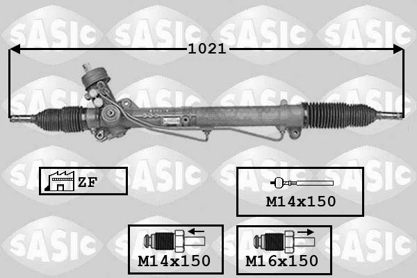 Sasic 7006141 - Рульовий механізм, рейка autocars.com.ua