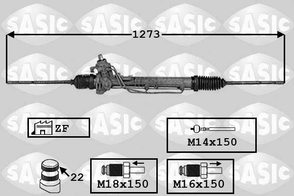 Sasic 7006145 - Рульовий механізм, рейка autocars.com.ua