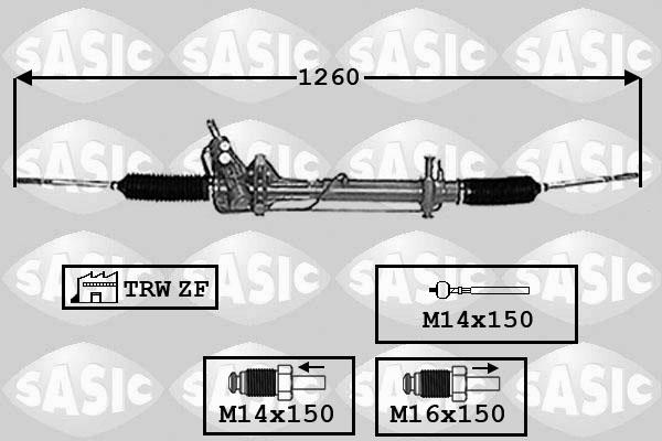Sasic 7006148 - Рулевой механизм, рейка autodnr.net