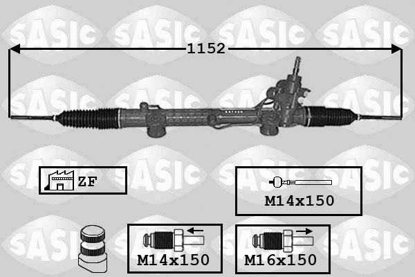 Sasic 7006160 - Рульовий механізм, рейка autocars.com.ua