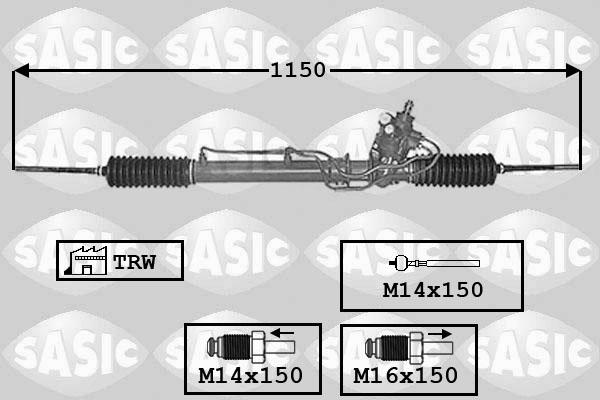 Sasic 7006162 - Рульовий механізм, рейка autocars.com.ua