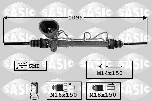 Sasic 7006165 - Рульовий механізм, рейка autocars.com.ua