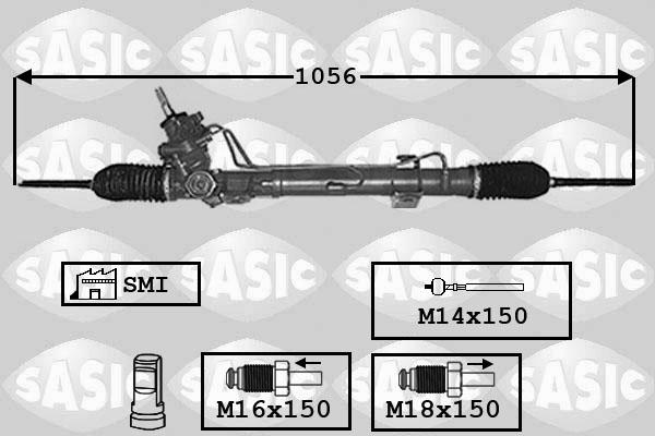 Sasic 7006169 - Рулевой механизм, рейка avtokuzovplus.com.ua