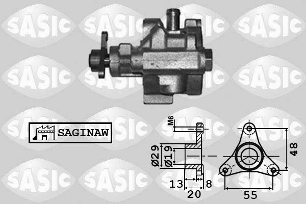 Sasic 7074006 - Гидравлический насос, рулевое управление, ГУР autodnr.net