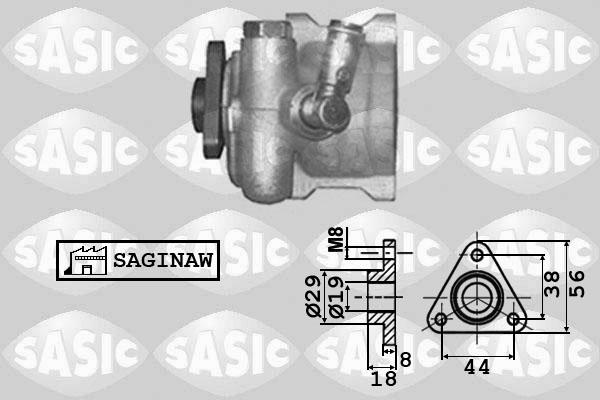 Sasic 7076007 - Гідравлічний насос, рульове управління, ГУР autocars.com.ua