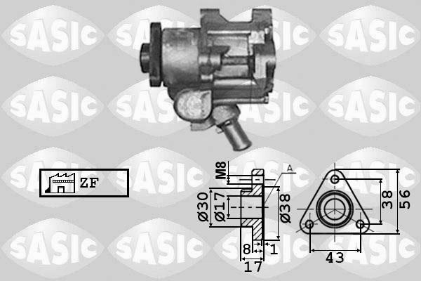 Sasic 7076022 - Гидравлический насос, рулевое управление, ГУР avtokuzovplus.com.ua