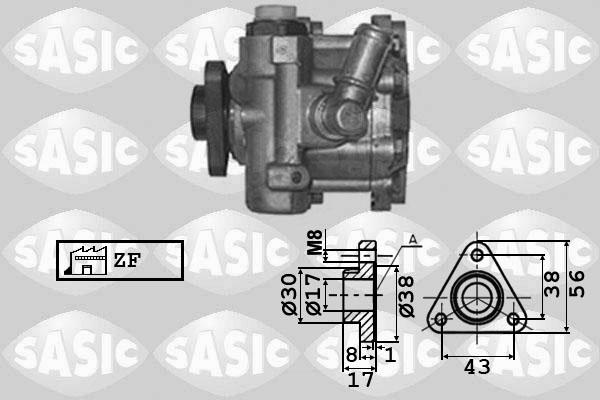 Sasic 7076025 - Гідравлічний насос, рульове управління, ГУР autocars.com.ua