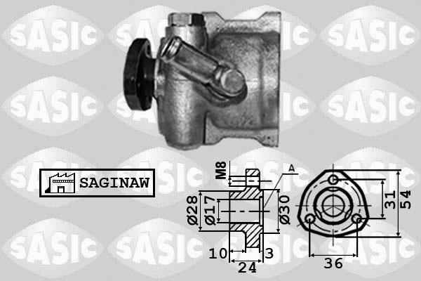 Sasic 7076030 - Гідравлічний насос, рульове управління, ГУР autocars.com.ua