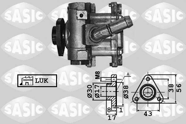 Sasic 7076040 - Гидравлический насос, рулевое управление, ГУР autodnr.net