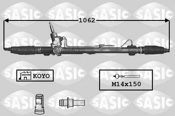 Sasic 7170001 - Рулевой механизм, рейка autodnr.net
