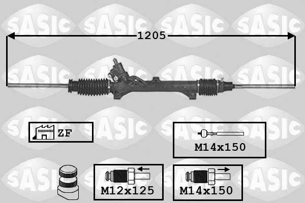 Sasic 7170016 - Рульовий механізм, рейка autocars.com.ua