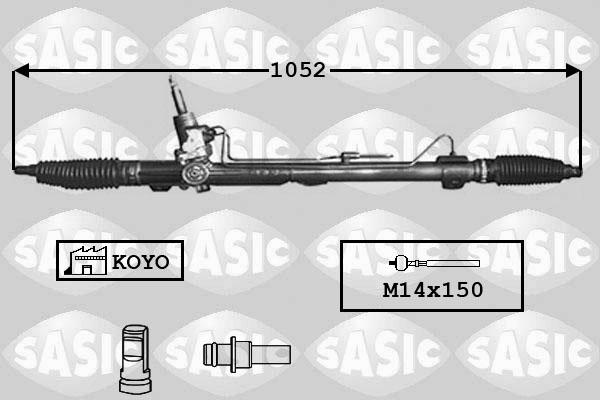 Sasic 7170028 - Рульовий механізм, рейка autocars.com.ua